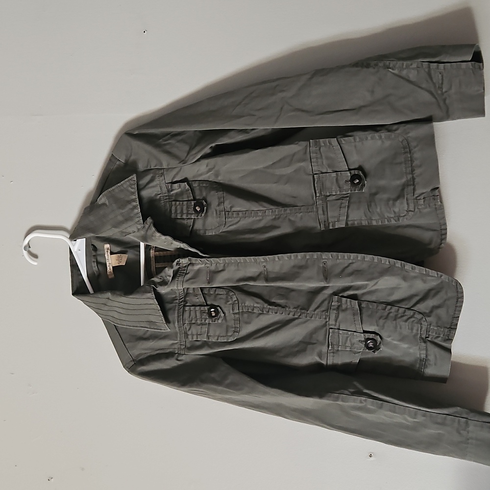 Lucky Brand Women’s 4 Pocket Military Army Green Field Utility Jacket - Picture 1 of 4